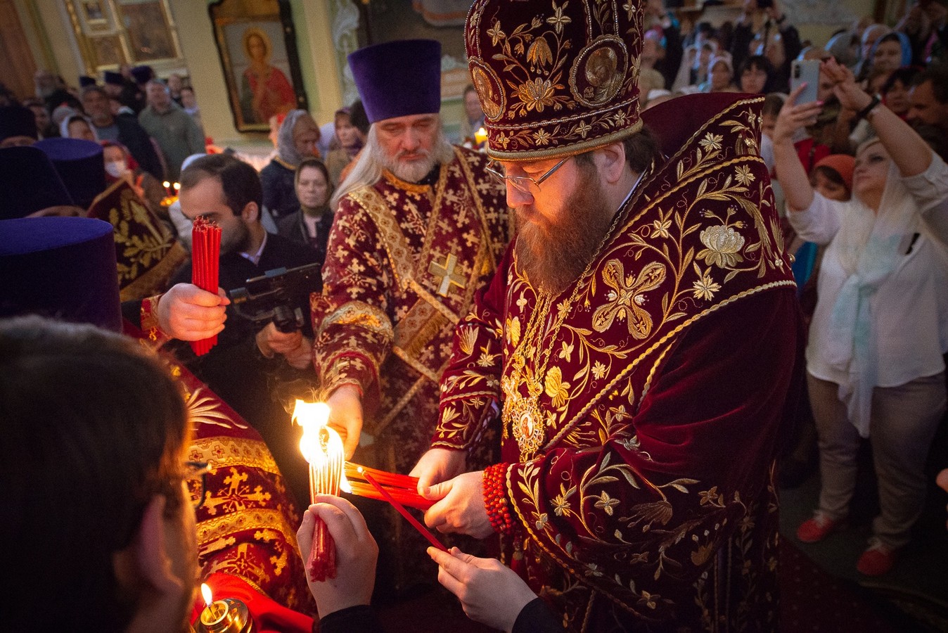 Христос Воскресе служба Пасхальная